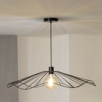 Brilagi - Suspension LED sur câble CERIA WIRE 1xE27/40W/230V Ø 80 cm noire