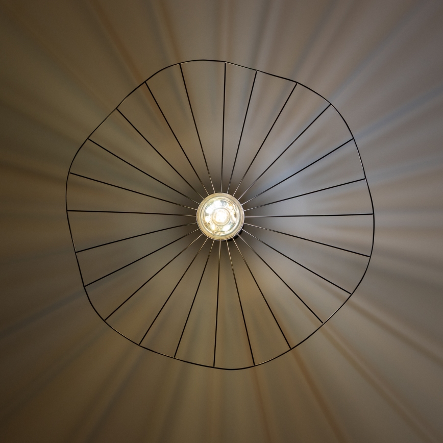 Brilagi - Suspension LED sur câble CERIA WIRE 1xE27/40W/230V Ø 80 cm noire