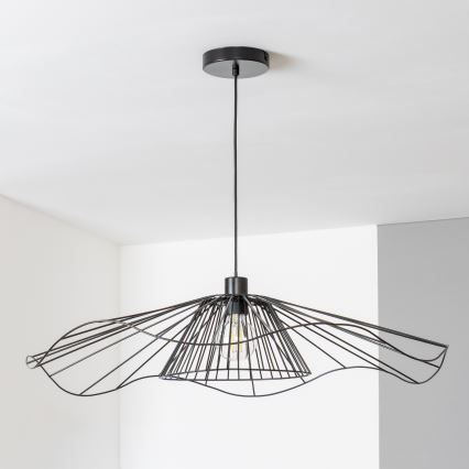 Brilagi - Suspension LED sur câble CERIA WIRE 1xE27/40W/230V Ø 80 cm noire