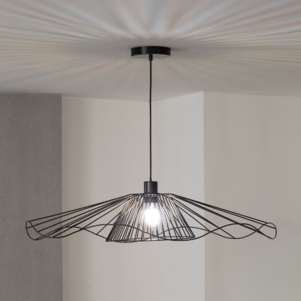 Brilagi - Suspension LED sur câble CERIA WIRE 1xE27/40W/230V Ø 80 cm noire