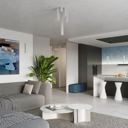 Brilagi - Suspension LED sur câble CRESTO 1xGU10/10W/230V blanche