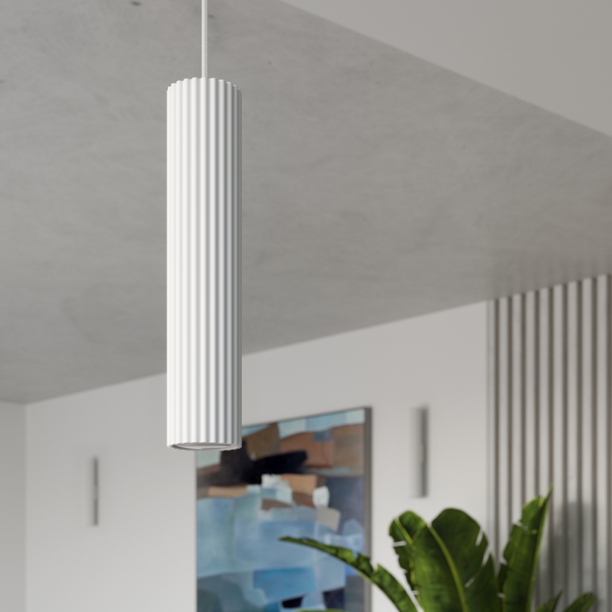 Brilagi - Suspension LED sur câble CRESTO 1xGU10/10W/230V blanche