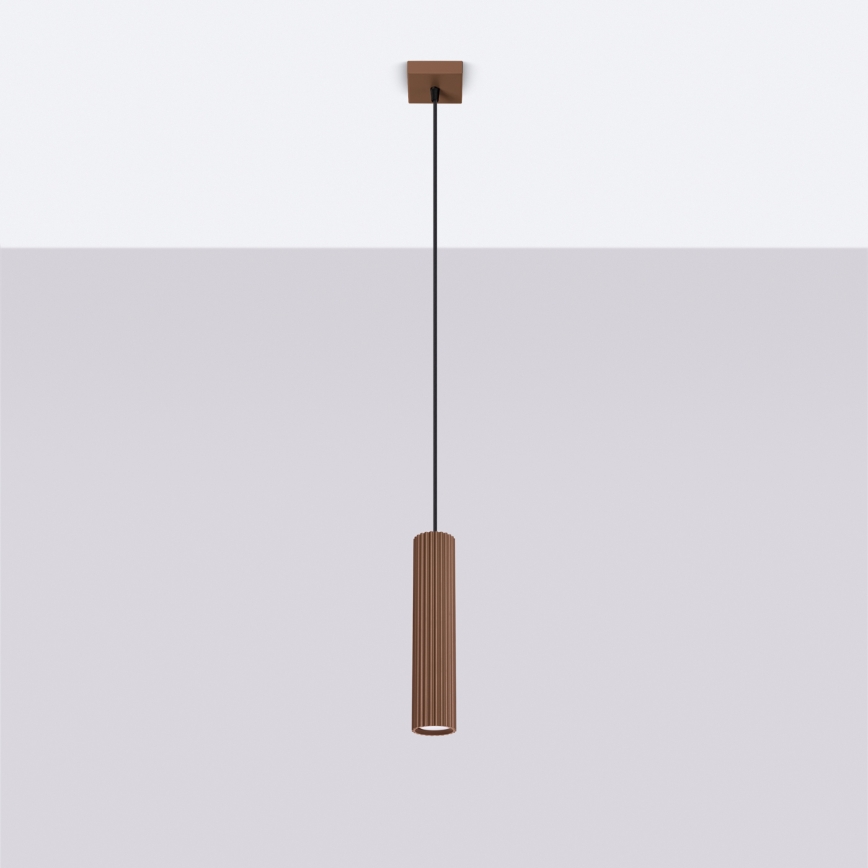 Brilagi - Suspension LED sur câble CRESTO 1xGU10/10W/230V marron