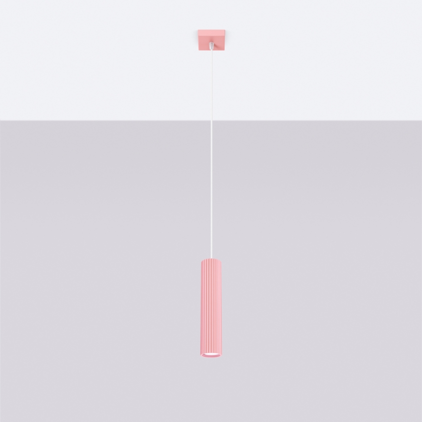 Brilagi - Suspension LED sur câble CRESTO 1xGU10/10W/230V rose