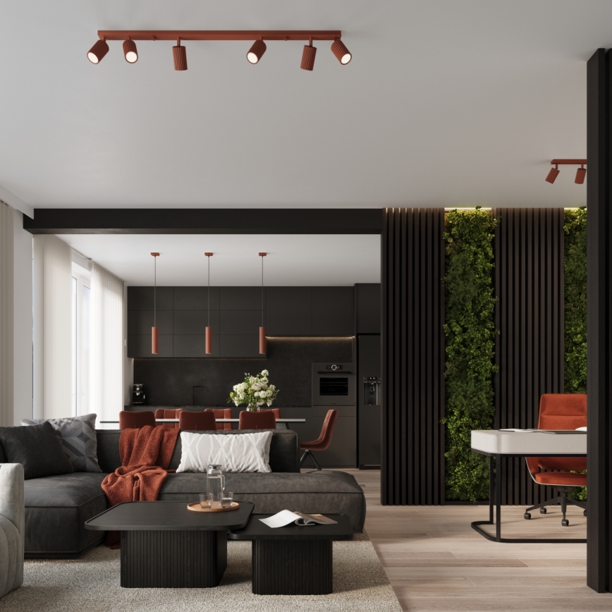 Brilagi - Suspension LED sur câble CRESTO 1xGU10/10W/230V rouge