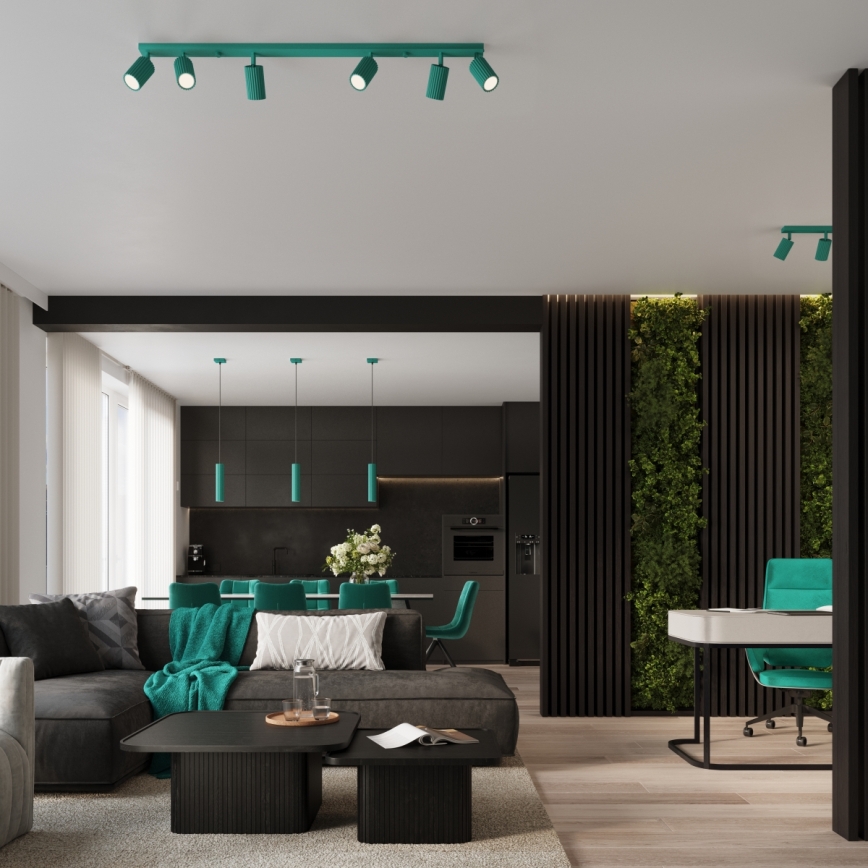 Brilagi - Suspension LED sur câble CRESTO 1xGU10/10W/230V turquoise