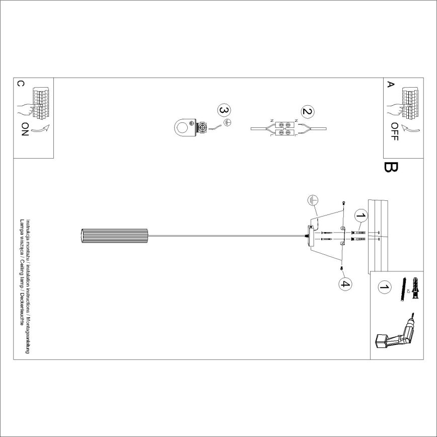 Brilagi - Suspension LED sur câble CRESTO 1xGU10/10W/230V turquoise