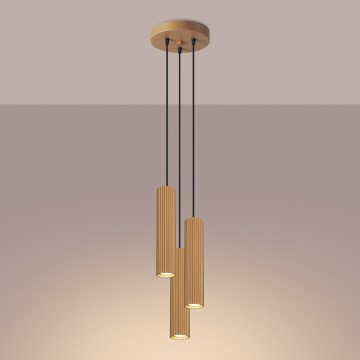 Brilagi - Suspension LED sur câble CRESTO 3xGU10/10W/230V dorée