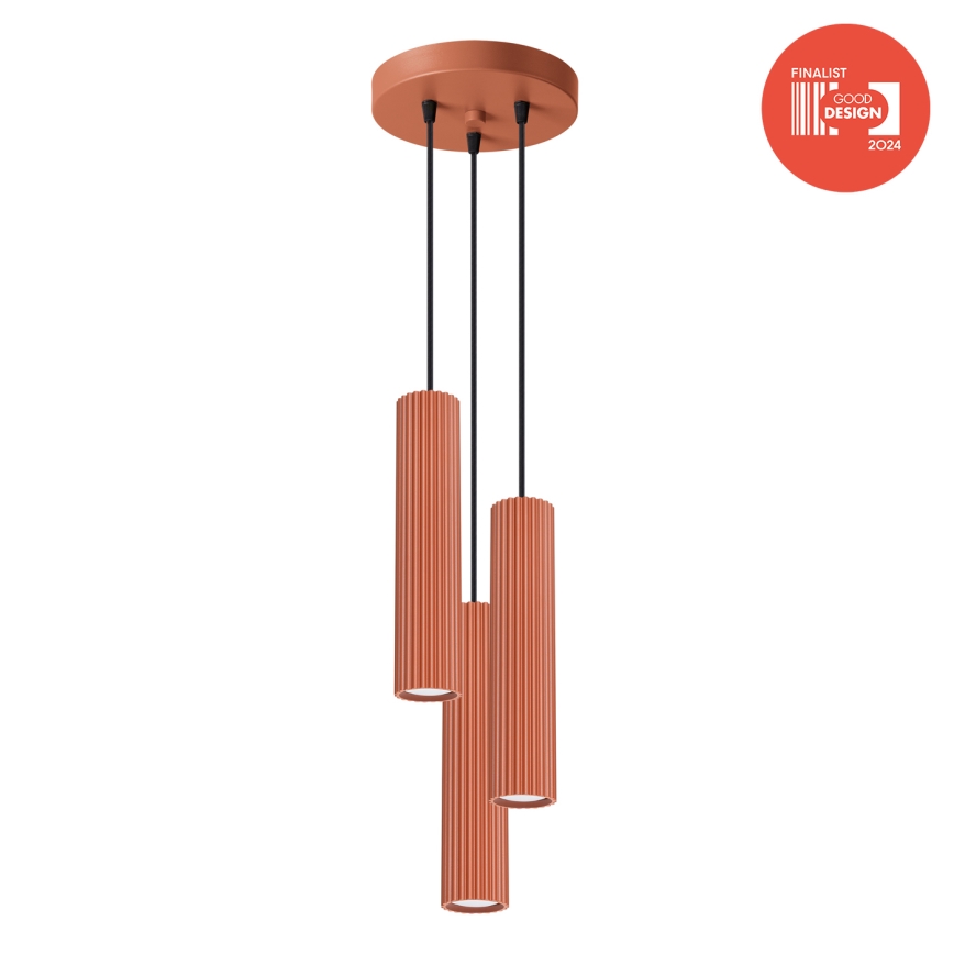 BRILAGI - Suspension LED sur câble CRESTO 3xGU10/10W/230V orange