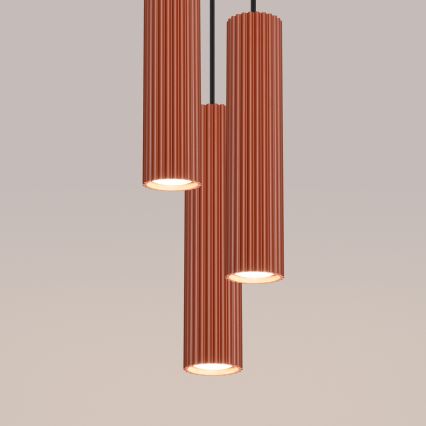 BRILAGI - Suspension LED sur câble CRESTO 3xGU10/10W/230V orange