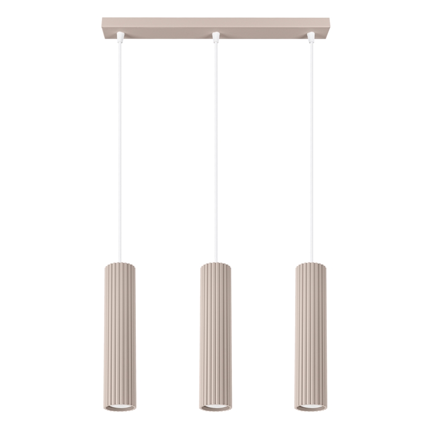 Brilagi - Suspension LED sur câble CRESTO 3xGU10/10W/230V taupe