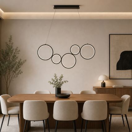 Brilagi - Suspension LED sur câble ECHO LED/60W/230V 4000K 100 cm noire