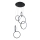 Brilagi - Suspension LED sur câble ECHO LED/80W/230V 4000K Ø 50 cm noire