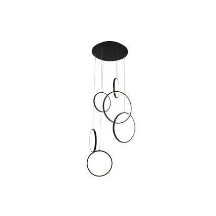 Brilagi - Suspension LED sur câble ECHO LED/80W/230V 4000K Ø 50 cm noire