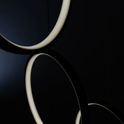 BRILAGI - Suspension LED sur câble ECHO LED/80W/230V 4000K Ø 50 cm noire