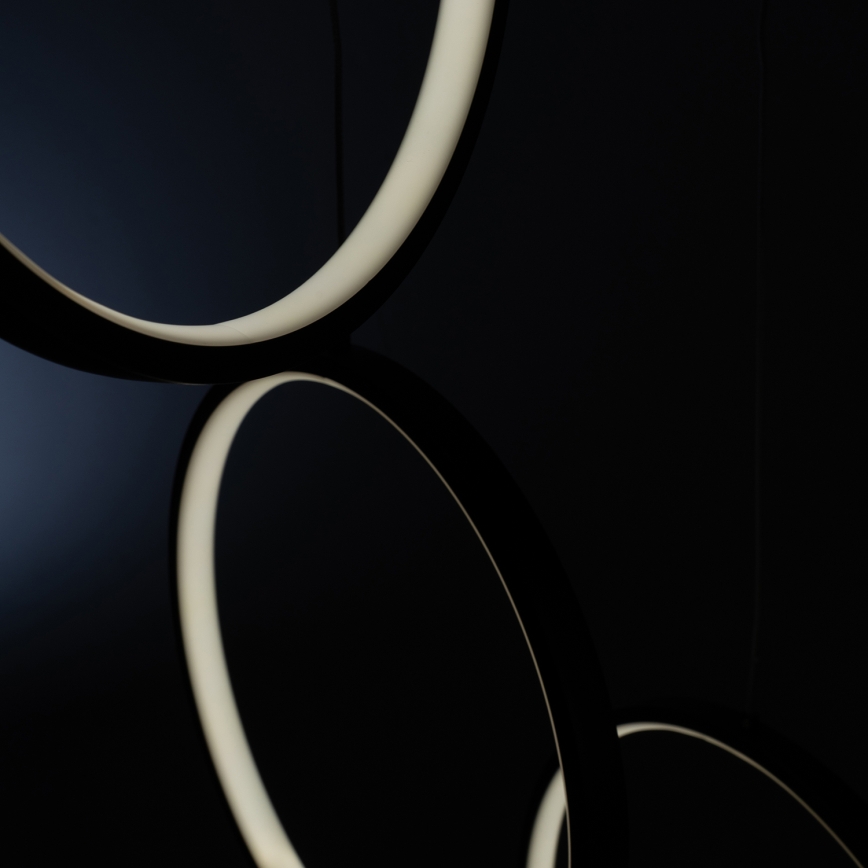 BRILAGI - Suspension LED sur câble ECHO LED/80W/230V 4000K Ø 50 cm noire