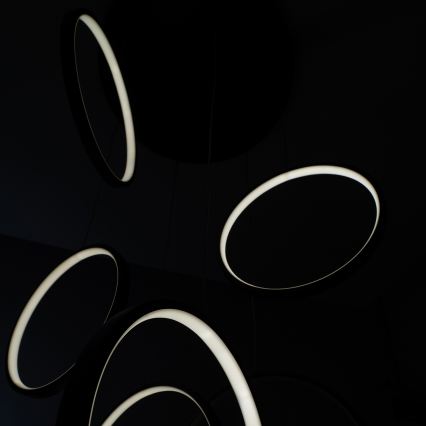 BRILAGI - Suspension LED sur câble ECHO LED/80W/230V 4000K Ø 50 cm noire
