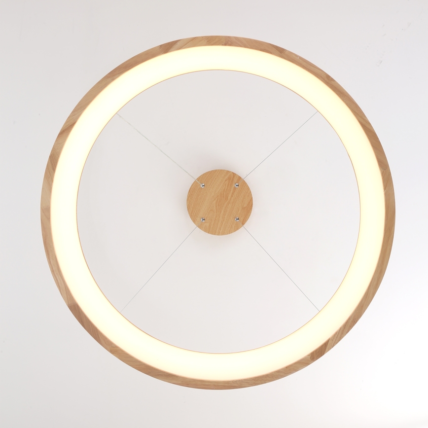 Brilagi - suspension LED sur câble FALCON WOOD LED/60W/230V 3000/4000/6000K Ø 80 cm bois