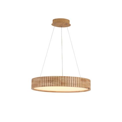Brilagi - Suspension LED sur câble FALCON WOOD MODERN, LED 30 W, 230 V, 3000/4000/6000 K, Ø 45 cm, bois