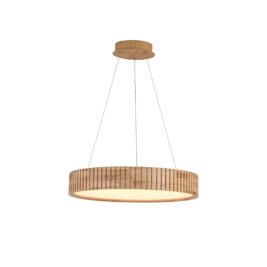 Brilagi - Suspension LED sur câble FALCON WOOD MODERN, LED 30 W, 230 V, 3000/4000/6000 K, Ø 45 cm, bois