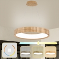 Brilagi - Suspension LED sur câble FALCON WOOD MODERN LED/40W/230V 3000/4000/6000K Ø 60 cm en bois
