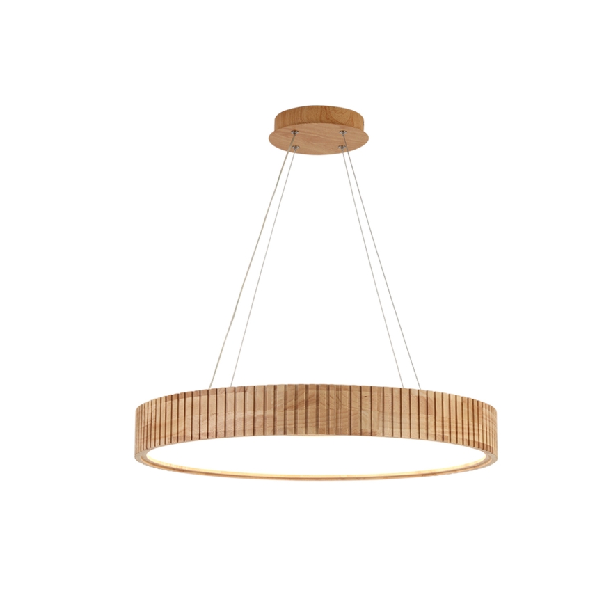 Brilagi - Suspension LED sur câble FALCON WOOD MODERN LED/40W/230V 3000/4000/6000K Ø 60 cm en bois