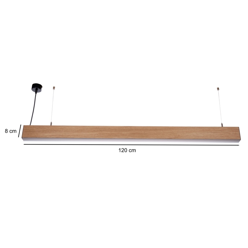 BRILAGI - suspension LED sur câble GARDALINE LED/100W/230V 120 cm chêne
