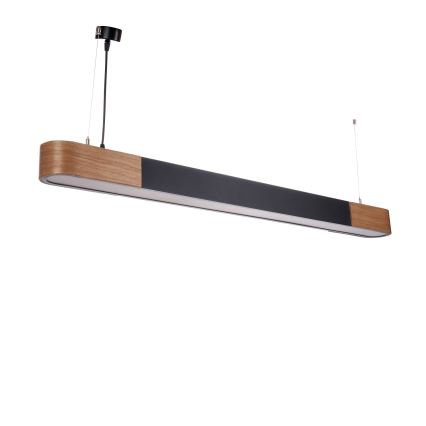BRILAGI - Suspension LED sur câble GARDALINE LED/100W/230V chêne/noir