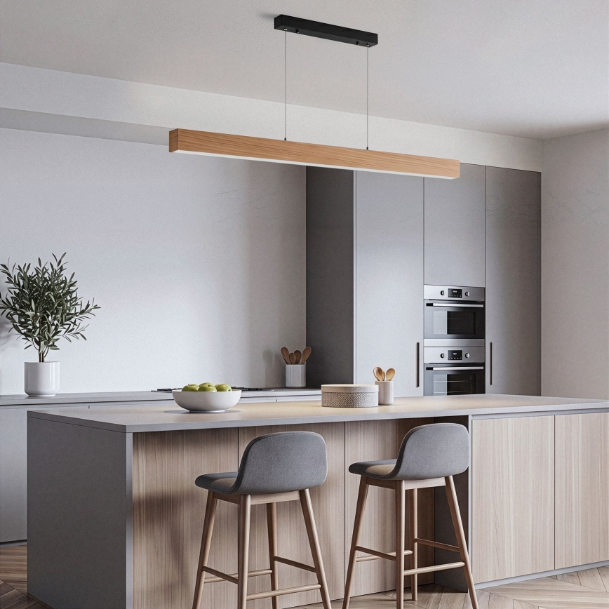 BRILAGI - Suspension LED sur câble GARDALINE LED/90W/230V 120 cm chêne