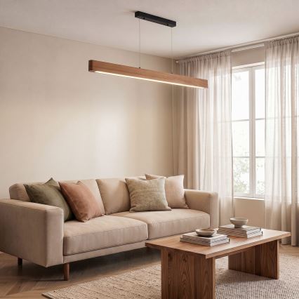 BRILAGI - Suspension LED sur câble GARDALINE LED/90W/230V 120 cm chêne