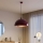Brilagi - Suspension LED sur câble METALO 1xE27/40W/230V diam. 40 cm bordeaux/cuivrée