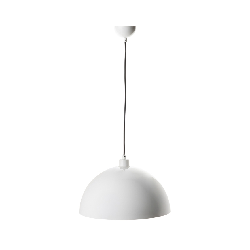 Brilagi - Suspension LED sur câble METALO 1xE27/40W/230V Ø 40 cm blanc/cuivre