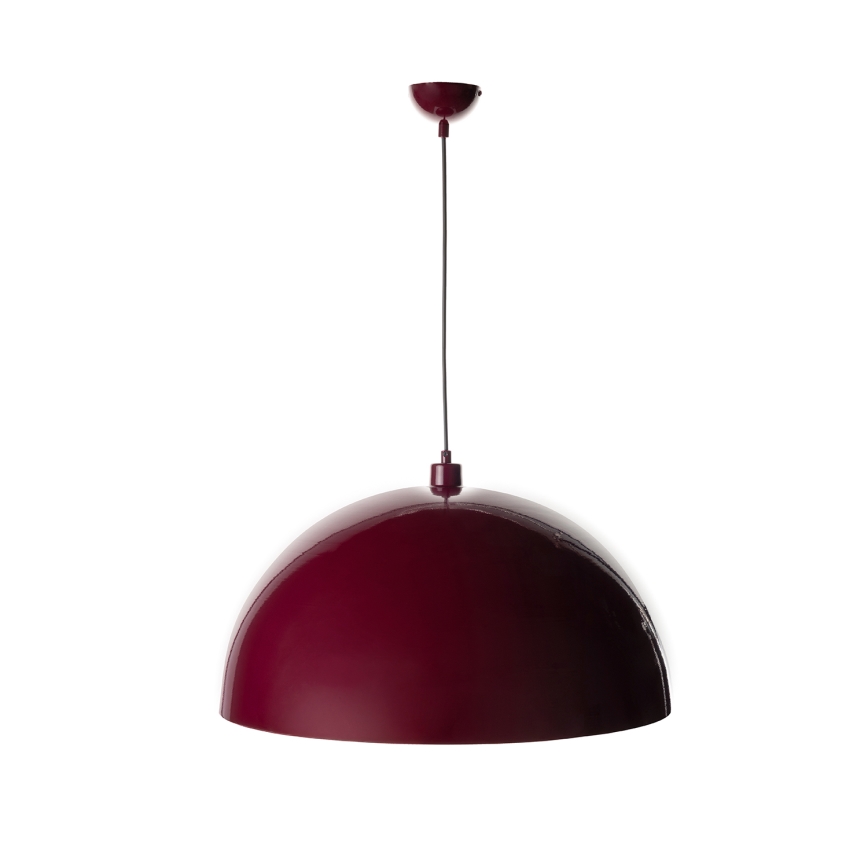 Brilagi - Suspension LED sur câble METALO 1xE27/40W/230V Ø 60 cm bordeaux/cuivré