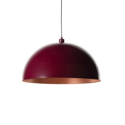 Brilagi - Suspension LED sur câble METALO 1xE27/40W/230V Ø 60 cm bordeaux/cuivré