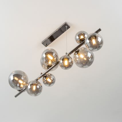 Brilagi - Suspension LED sur câble MILLA 10xG9/3W/230V chrome noir/fumé