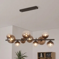 Brilagi - Suspension LED sur câble MILLA 10xG9/3W/230V marron/marron fumé