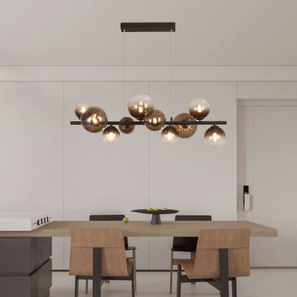 Brilagi - Suspension LED sur câble MILLA 10xG9/3W/230V marron/marron fumé