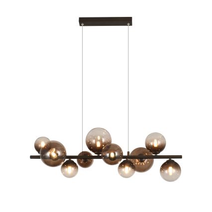 Brilagi - Suspension LED sur câble MILLA 10xG9/3W/230V marron/marron fumé