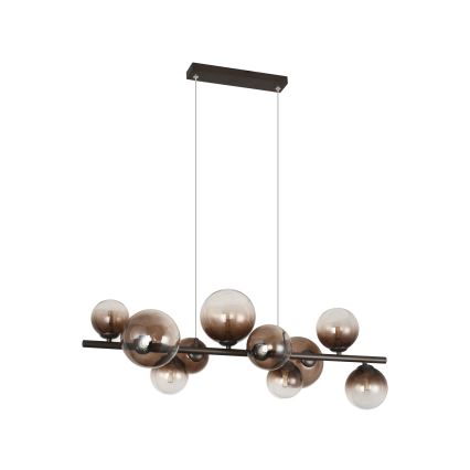 Brilagi - Suspension LED sur câble MILLA 10xG9/3W/230V marron/marron fumé