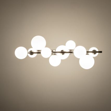 Brilagi - Suspension LED sur câble MILLA 10xG9/3W/230V noir chromé/blanc