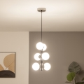 Brilagi - Suspension LED sur câble MILLA 6xG9/3W/230V chrome noir/blanc