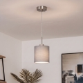 Brilagi - Suspension LED sur câble NUBILA 1xE27/60W/230V Ø 14 cm gris clair