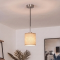Brilagi - Suspension LED sur câble NUBILA 1xE27/60W/230V Ø 14 cm noir/brun clair