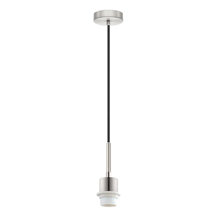 Brilagi - Suspension LED sur câble NUBILA 1xE27/60W/230V Ø 14 cm noir/brun clair