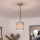 Brilagi - Suspension LED sur câble NUBILA 1xE27/60W/230V Ø 14 cm noir/gris