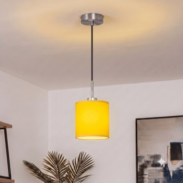 Brilagi - Suspension LED sur câble NUBILA 1xE27/60W/230V Ø 14 cm noir/jaune