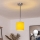 Brilagi - Suspension LED sur câble NUBILA 1xE27/60W/230V Ø 14 cm noir/jaune