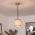 Brilagi - Suspension LED sur câble NUBILA 1xE27/60W/230V Ø 14 cm noir/marron