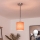 Brilagi - Suspension LED sur câble NUBILA 1xE27/60W/230V Ø 14 cm noir/orange
