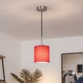 Brilagi - Suspension LED sur câble NUBILA 1xE27/60W/230V Ø 14 cm noire/rouge